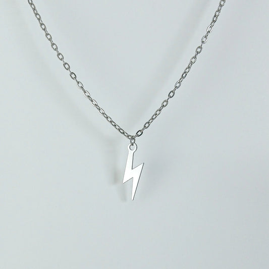 Lightning Bolt Pendant - Silver