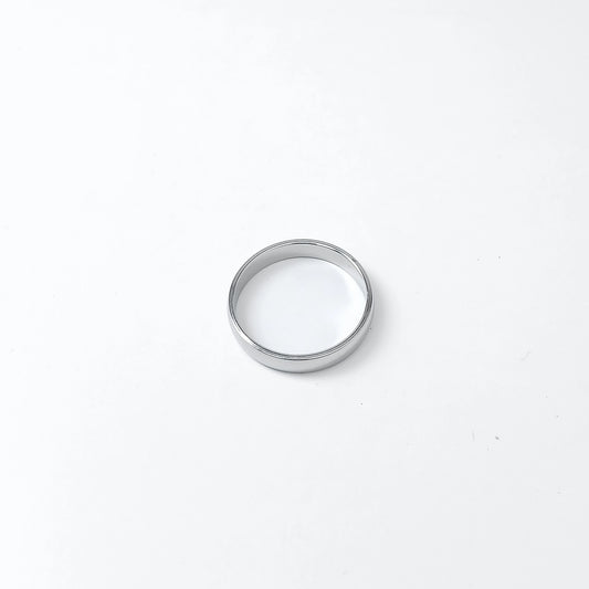 Classic Plain Band Ring - Silver