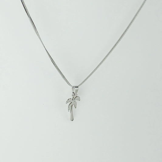 Palm Tree Pendant - Silver